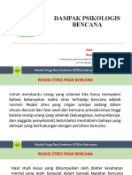 Dampak Psikologis Bencana