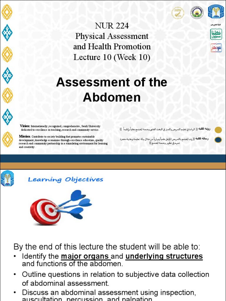 Abdominal Assessment Techniques | PDF | Abdomen | Large Intestine