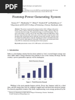 Footstep Power Generating System