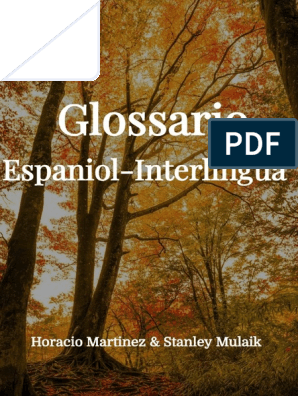 Glossario Espaniol - Interlingua