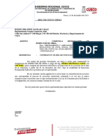 Carta Consorcio Aries Presentacion Del Inspector de La Obra Conchacalla