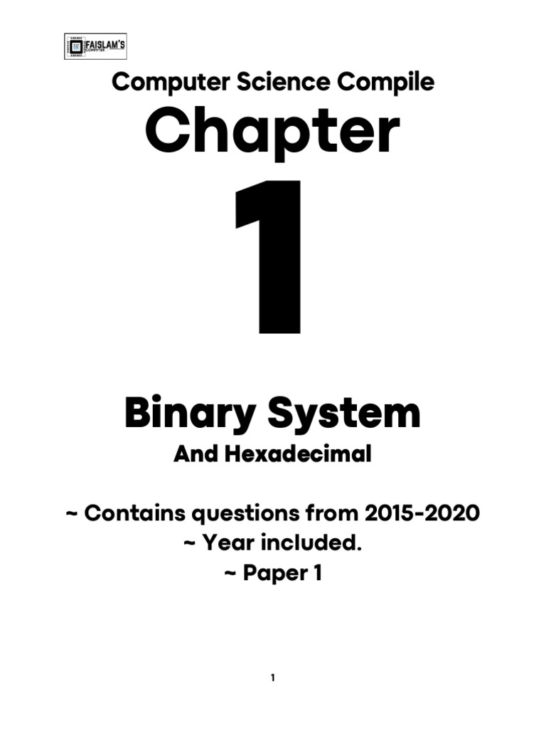 Binary and Hexadecimal Systems in Computing | PDF | Ascii | Character ...
