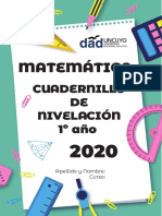 Cuadernillo Nivelacion Matematica 1 Ano 20202