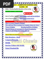 Subject - Computer Science (083) Class - Xii: How To Access Channel's Playlist?