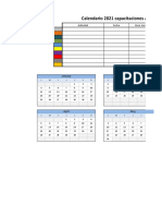 Calendario Entrenamiento Brigadas ARAUCO 2021