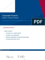 Corporate Finance: Simple vs. Compound Interest
