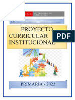 Proyecto Curricular Institucional 2022 Primaria