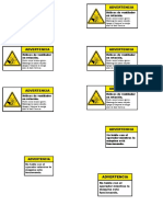 Etiqueta de Advertencia Ventiladores