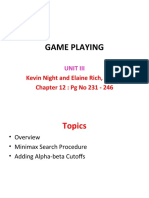 Game Playing: Kevin Night and Elaine Rich, Nair B. Chapter 12: PG No 231 - 246
