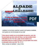 Ministração lealdade e deslealdade