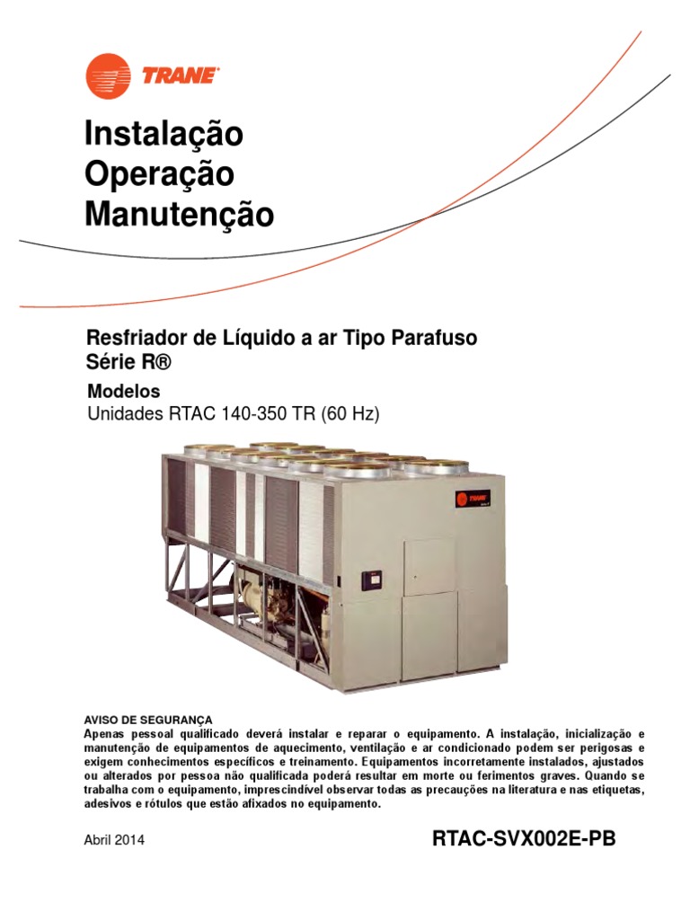 Manual Chiller RTAC trane iom instalaao-operaao-manutenao_compress ...