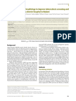 Feasibility of Using Teleradiology To Improve Tuberculosis Screening and Case Management in A District Hospital in Malawi