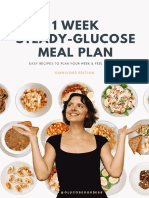 1 Week Steady-Glucose Meal Plan: Omnivore Edition