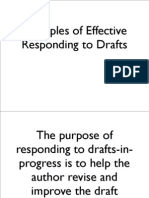 Principles of Effective Responding To Drafts