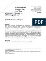 Media Representations of Immigration in The Chilean Press: To A Different Narrative of Immigration?