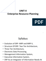 Unit-Ii Enterprise Resource Planning