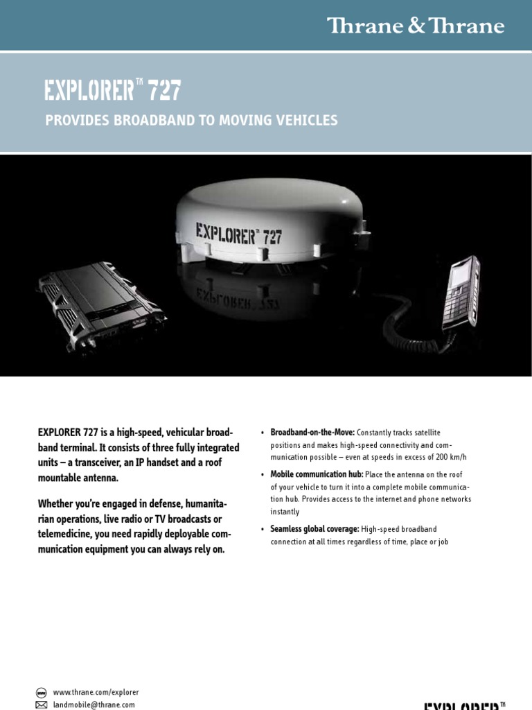 Explorer 727 Mobile Broadband Terminal | PDF | Internet Access ...
