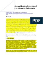 Load Deflection and Friccion Properties of Peek Wires as Alternative Orthodontic Wires