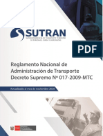 RNAT DS N° 017-2009-MTC actualizado N 20