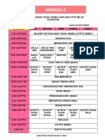 JADUAL MINGGUAN