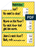 Subtraction Regroup or Not Poster Freebie