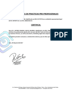 Certificado de Trabajo