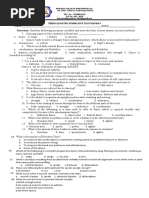 3rd Quarter Mapeh9 Summative Test