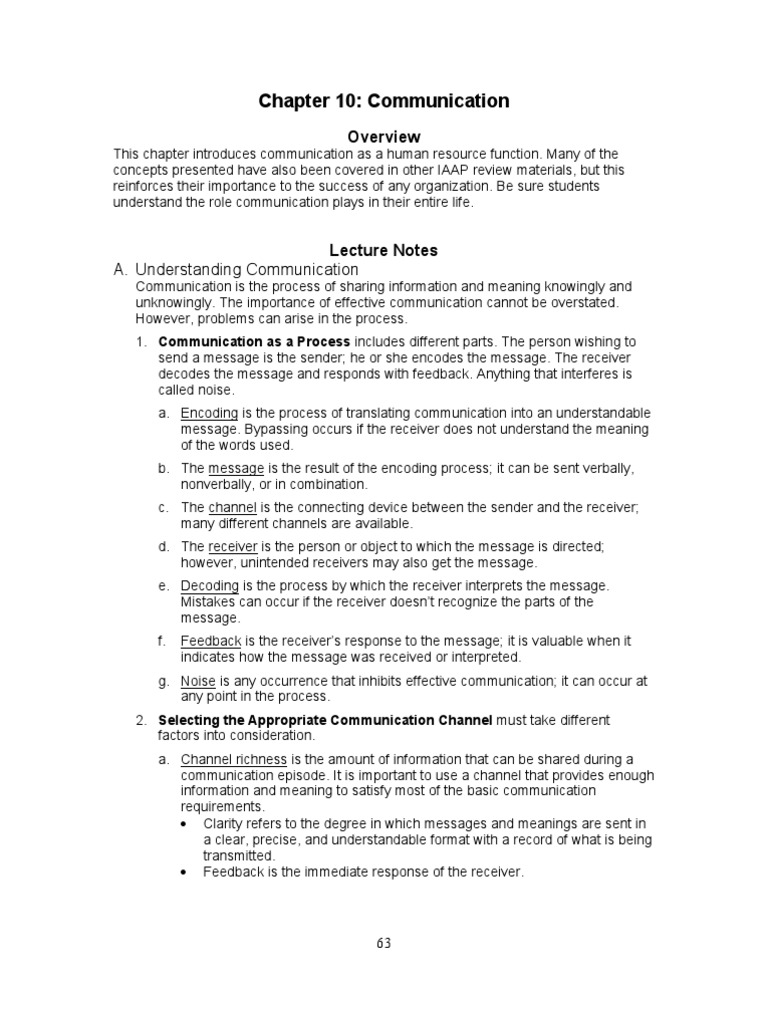 Effective Communication in Organizations | PDF | Nonverbal ...