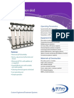 Ultrafiltration Skid: Operating Parameters
