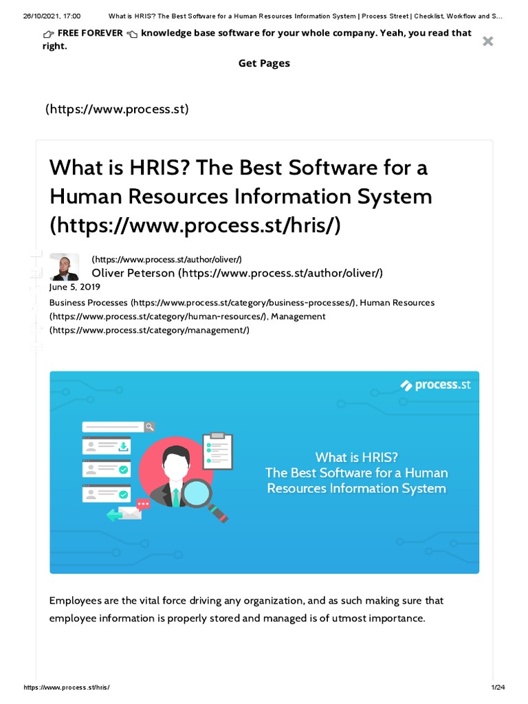 What Is HRIS - The Best Software For A Human Resources Information ...