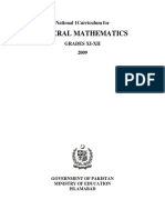 General - Mathematics XI XII