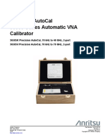 Precision Autocal 36585-Series Automatic Vna Calibrator: Reference Manual