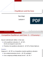 Market Equilibrium and The Core: Ram Singh