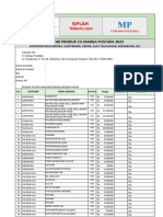 DAFTAR Produk SIPLAH Marga Pustaka THN 2022