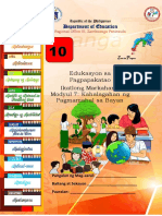 Edukasyon Sa Pagpapakatao: Ikatlong Markahan - Modyul 7: Kahalagahan NG Pagmamahal Sa Bayan