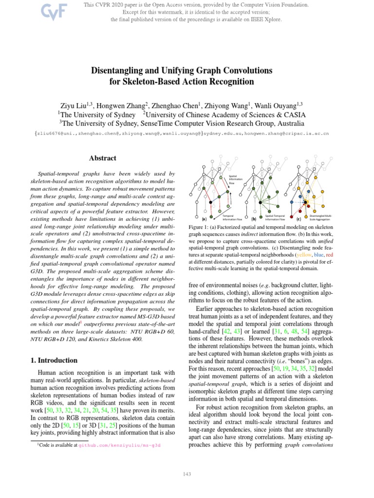 Skeleton Action Recognition Advances | PDF | Vertex (Graph Theory ...