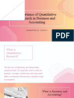 Importance of Quantitative Research in Business and Accounting