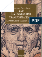 La Universidad Transformacional-francisco Parra Luna