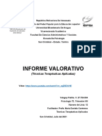 Informe Valorativo