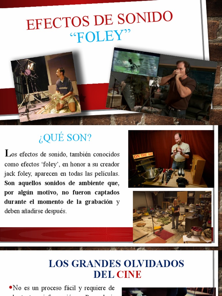 Efectos Foley en el Cine: Definición y Ejemplos | PDF | Hogar ...