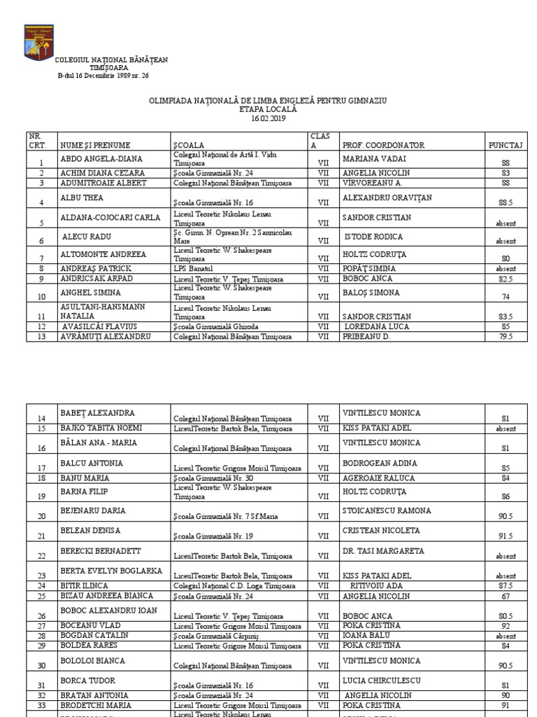 1 Rezultate Ole Vii 2019 PDF