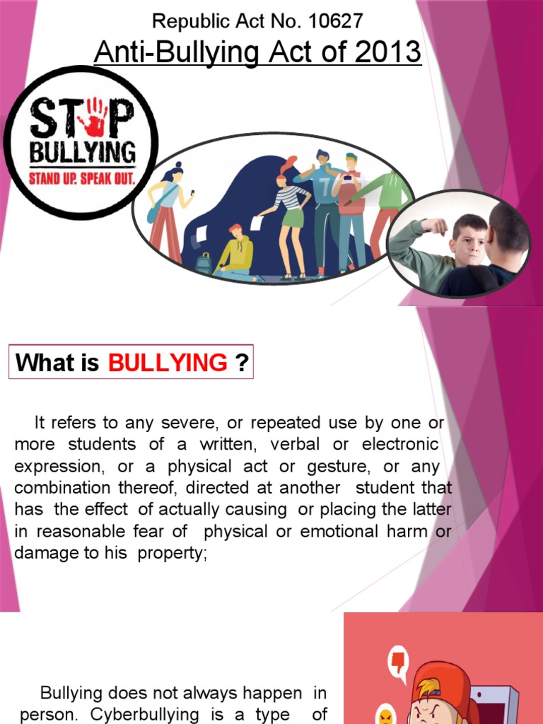 Anti-Bullying (RA 10627) | PDF | Bullying | Cyberbullying