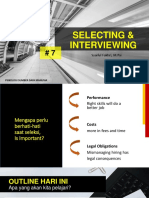 7# Selecting & Interviewing