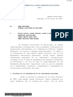 Tribunal Calificador de Elecciones, Oficio Nº113-2022, a la Comisión de Sistema de Justicia de la Convención Constitucional de Chile, 24 de marzo de 2022