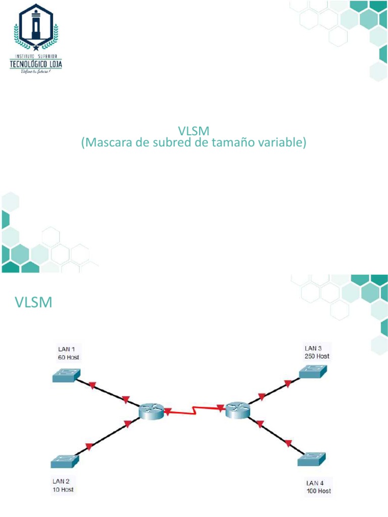 VLSM (Mascara de Subred de Tamaño Variable) PDF