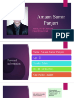 Amaan Samir Panjari: Aspiring Business Professional