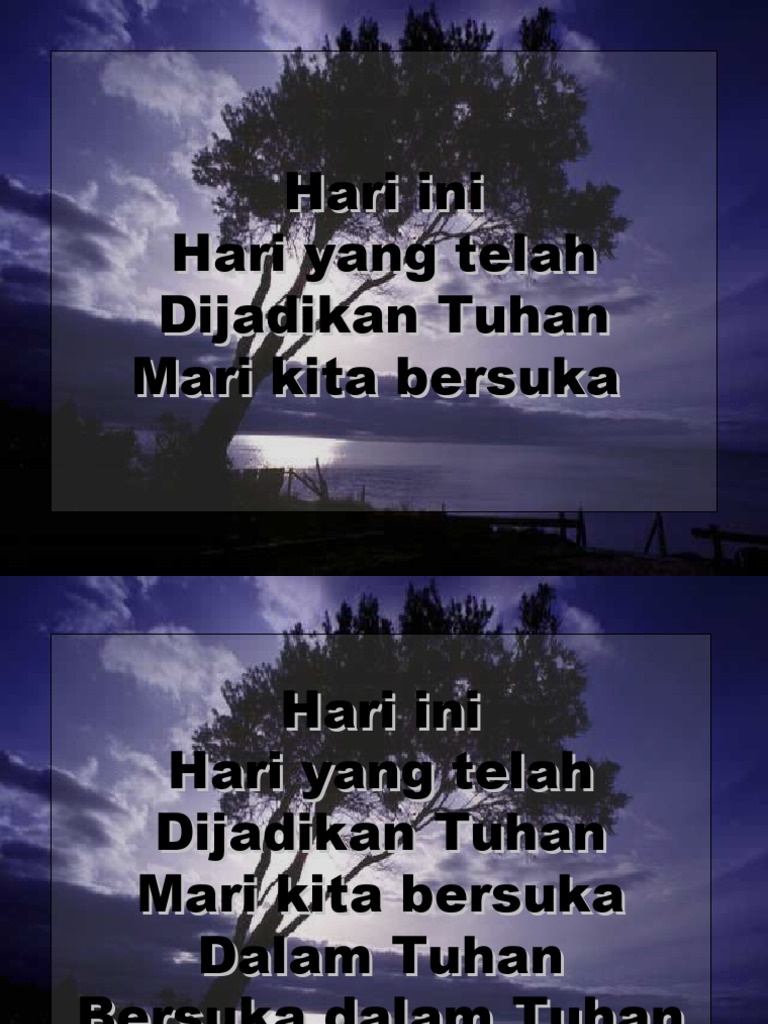 Hari Ini Hari Yang Telah Dijadikan Tuhan PDF