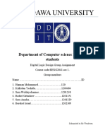 Dire Dawa University: Department of Computer Science 2 Year Students