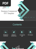 Business Commercial PPT Template: Presenter XXX Date 17.10