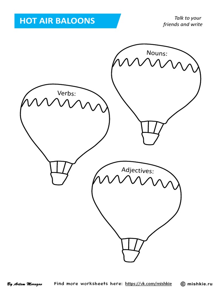 Balloons Nouns Verbs Adjectives by Artem Morozov PDF
